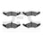 Dynamite Friction 1551-0257-00 Disc Brake Pad Set - Front