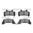 Dynamite Friction 1551-0289-00 Disc Brake Pad Set - Front