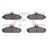 Dynamite Friction 1551-0294-00 Disc Brake Pad Set - Front