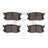 Dynamite Friction 1551-0297-00 Disc Brake Pad Set - Front