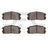 Dynamite Friction 1551-0299-00 Disc Brake Pad Set - Front