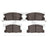 Dynamite Friction 1551-0309-00 Disc Brake Pad Set - Rear