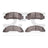 Dynamite Friction 1551-0326-00 Disc Brake Pad Set - Front