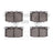 Dynamite Friction 1551-0331-00 Disc Brake Pad Set - Front