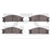 Dynamite Friction 1551-0333-00 Disc Brake Pad Set - Front