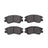 Dynamite Friction 1551-0349-00 Disc Brake Pad Set - Front