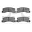 Dynamite Friction 1551-0352-00 Disc Brake Pad Set - Rear