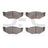 Dynamite Friction 1551-0367-00 Disc Brake Pad Set - Front