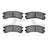 Dynamite Friction 1551-0401-00 Disc Brake Pad Set - Rear