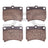 Dynamite Friction 1551-0402-00 Disc Brake Pad Set - Front