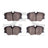 Dynamite Friction 1551-0423-00 Disc Brake Pad Set - Front