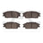 Dynamite Friction 1551-0440-00 Disc Brake Pad Set - Front