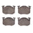Dynamite Friction 1551-0453-00 Disc Brake Pad Set - Front