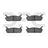 Dynamite Friction 1551-0458-00 Disc Brake Pad Set - Rear