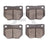 Dynamite Friction 1551-0461-00 Disc Brake Pad Set - Rear