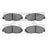 Dynamite Friction 1551-0465-00 Disc Brake Pad Set - Front