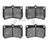 Dynamite Friction 1551-0466-00 Disc Brake Pad Set - Front