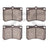 Dynamite Friction 1551-0473-00 Disc Brake Pad Set - Front
