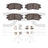 Dynamite Friction 1551-0476-01 Disc Brake Pad Set - Front