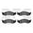 Dynamite Friction 1551-0477-00 Disc Brake Pad Set - Front