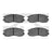 Dynamite Friction 1551-0484-00 Disc Brake Pad Set - Front
