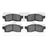 Dynamite Friction 1551-0489-00 Disc Brake Pad Set - Front