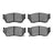 Dynamite Friction 1551-0510-00 Disc Brake Pad Set - Front