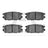 Dynamite Friction 1551-0532-00 Disc Brake Pad Set - Rear