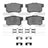 Dynamite Friction 1551-0537-01 Disc Brake Pad Set - Rear