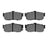 Dynamite Friction 1551-0540-00 Disc Brake Pad Set - Rear