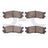 Dynamite Friction 1551-0553-00 Disc Brake Pad Set - Rear