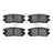 Dynamite Friction 1551-0567-00 Disc Brake Pad Set - Rear