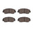 Dynamite Friction 1551-0574-00 Disc Brake Pad Set - Front