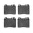 Dynamite Friction 1551-0577-00 Disc Brake Pad Set - Front