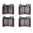 Dynamite Friction 1551-0578-00 Disc Brake Pad Set - Front