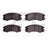 Dynamite Friction 1551-0579-00 Disc Brake Pad Set - Front