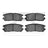 Dynamite Friction 1551-0580-00 Disc Brake Pad Set - Rear