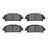 Dynamite Friction 1551-0582-00 Disc Brake Pad Set - Front