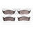 Dynamite Friction 1551-0591-00 Disc Brake Pad Set - Front