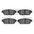 Dynamite Friction 1551-0596-00 Disc Brake Pad Set - Rear