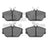Dynamite Friction 1551-0598-00 Disc Brake Pad Set - Front