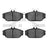 Dynamite Friction 1551-0601-00 Disc Brake Pad Set - Front