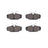 Dynamite Friction 1551-0610-00 Disc Brake Pad Set - Rear