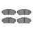 Dynamite Friction 1551-0617-00 Disc Brake Pad Set - Front