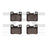 Dynamite Friction 1551-0620-00 Disc Brake Pad Set - Rear