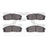 Dynamite Friction 1551-0622-00 Disc Brake Pad Set - Rear