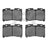 Dynamite Friction 1551-0629-00 Disc Brake Pad Set - Front