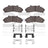 Dynamite Friction 1551-0652-01 Disc Brake Pad Set - Front