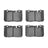 Dynamite Friction 1551-0665-00 Disc Brake Pad Set - Front