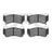 Dynamite Friction 1551-0668-00 Disc Brake Pad Set - Front